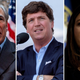 L-R: Texas Gov. Greg Abbott, Tucker Carlson, Rep. Elise Stefanik (R-NY)